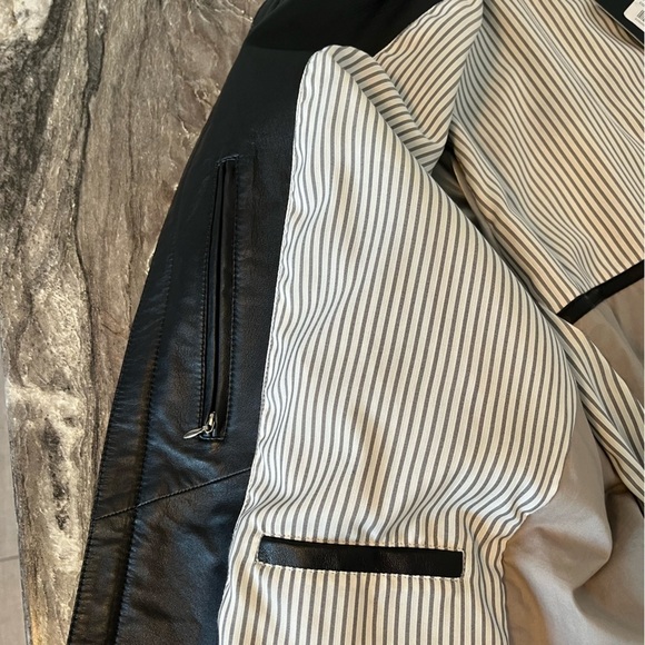 Bod & Christensen XXXL/3XL Grey Leather Burnish Jacket - Picture 7 of 16